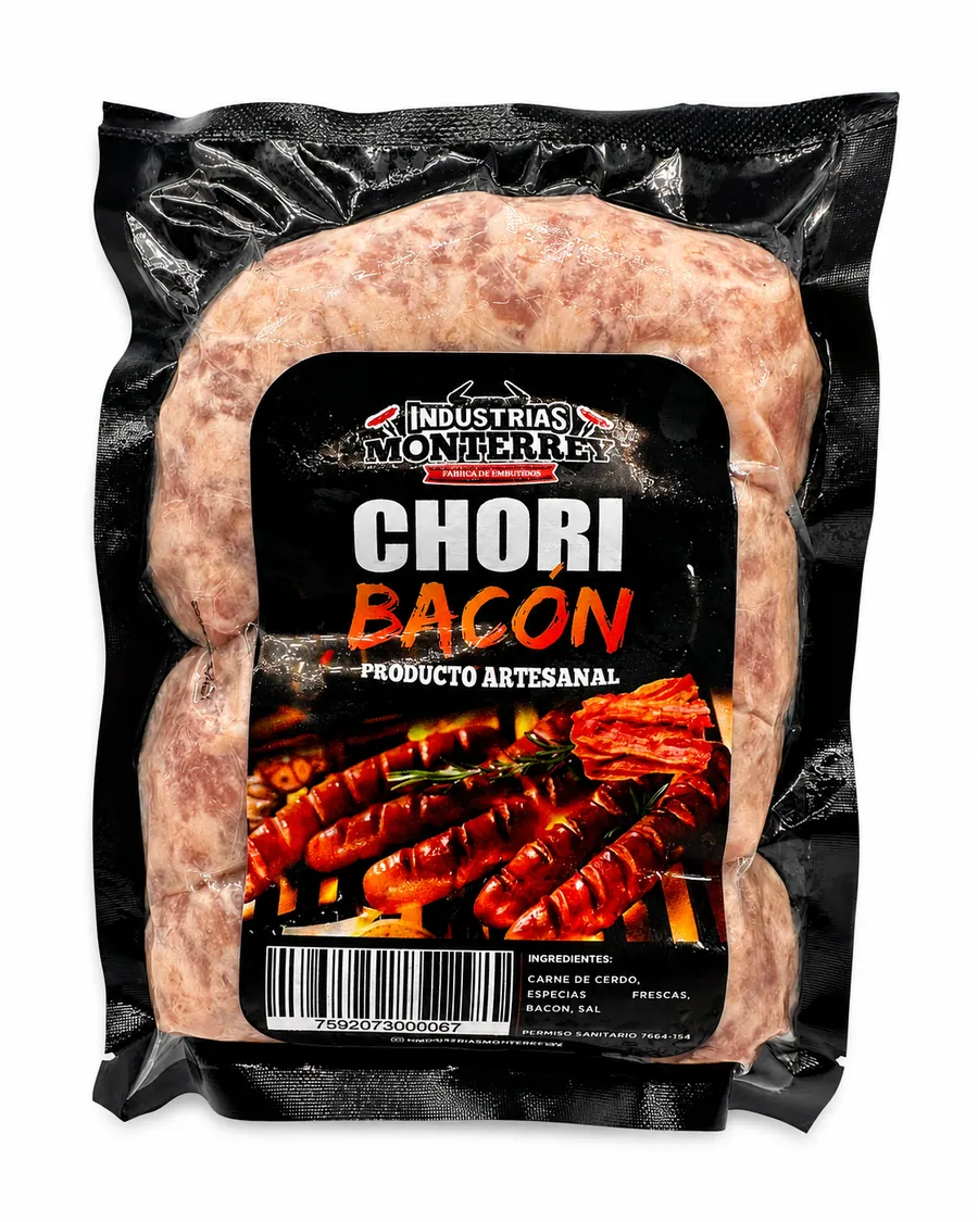 Empaque de Chori Bacón Industrias Monterrey